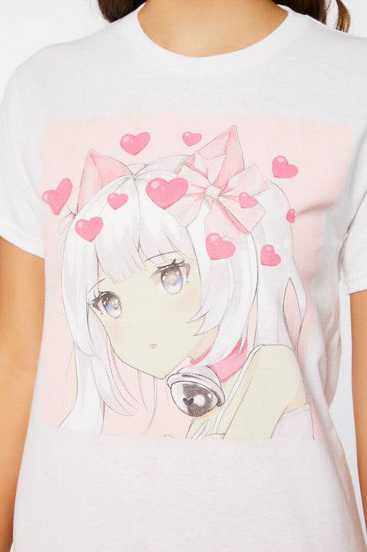 Camisa Heart Anime Girl ✨ Forever 21