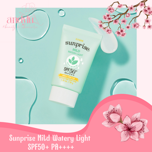 Sunprise Mild Watery Light SPF50+ PA++++ ✨ ETUDE HOUSE