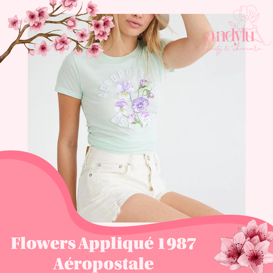 ✨ Camisa Flowers Appliqué 1987 ✨