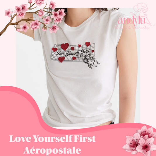 ✨ Camisa ''Love Yourself First'' con glitter ✨