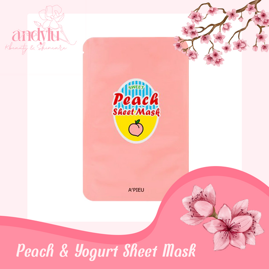 Peach & Yogurt Sheet Mask ✨ A'PIEU