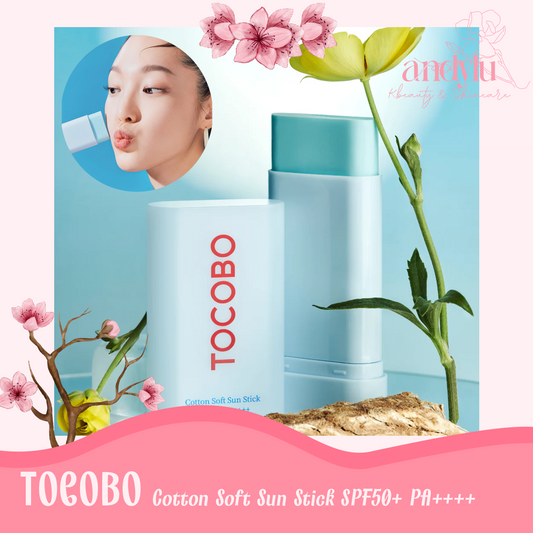 Cotton Soft Sun Stick SPF50+ PA++++ ✨ TOCOBO