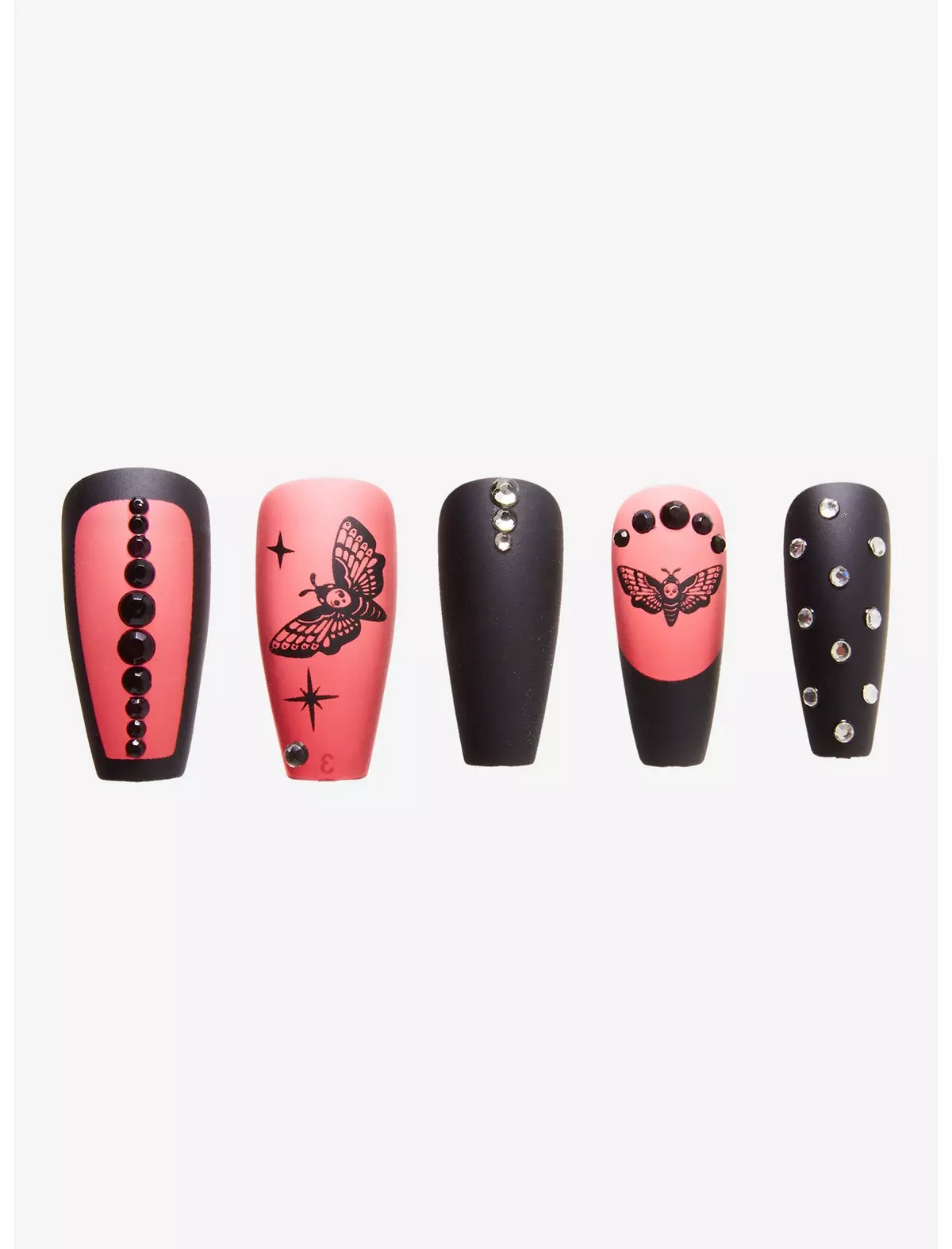 Set de uñas postizas ✨ Blackheart Death's-Head