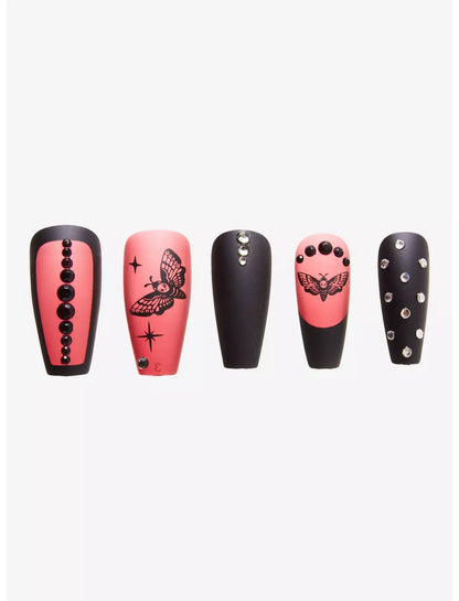 Set de uñas postizas ✨ Blackheart Death's-Head